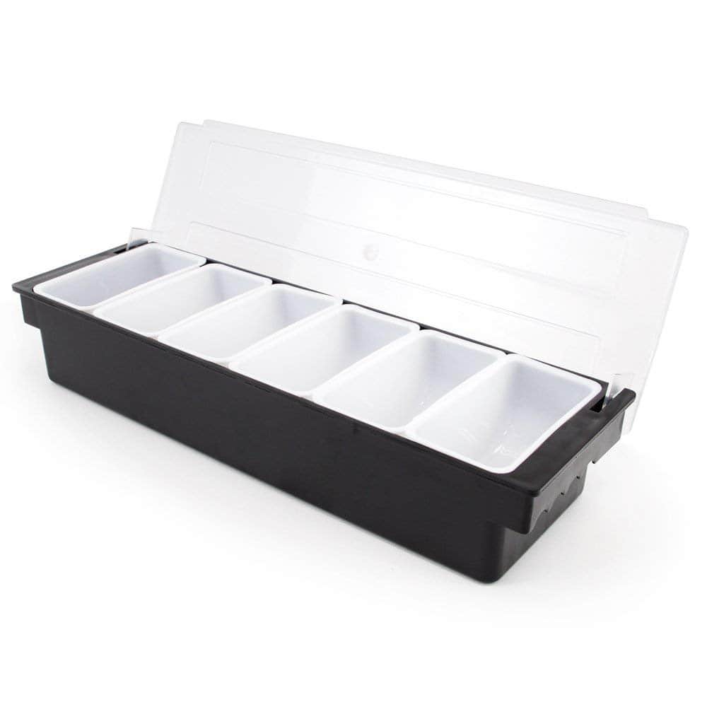 Garnish Tray in 6 Compartment - rear_view