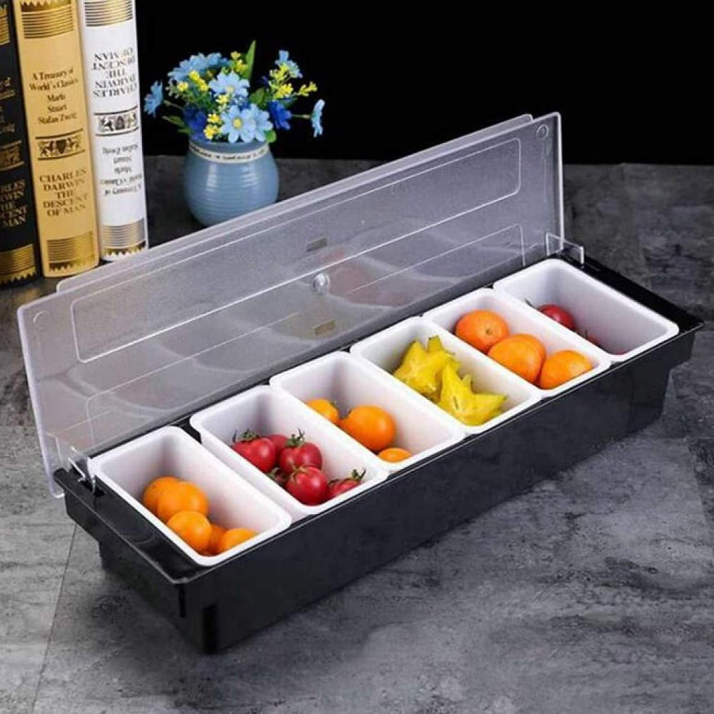 Garnish Tray in 6 Compartment - photo