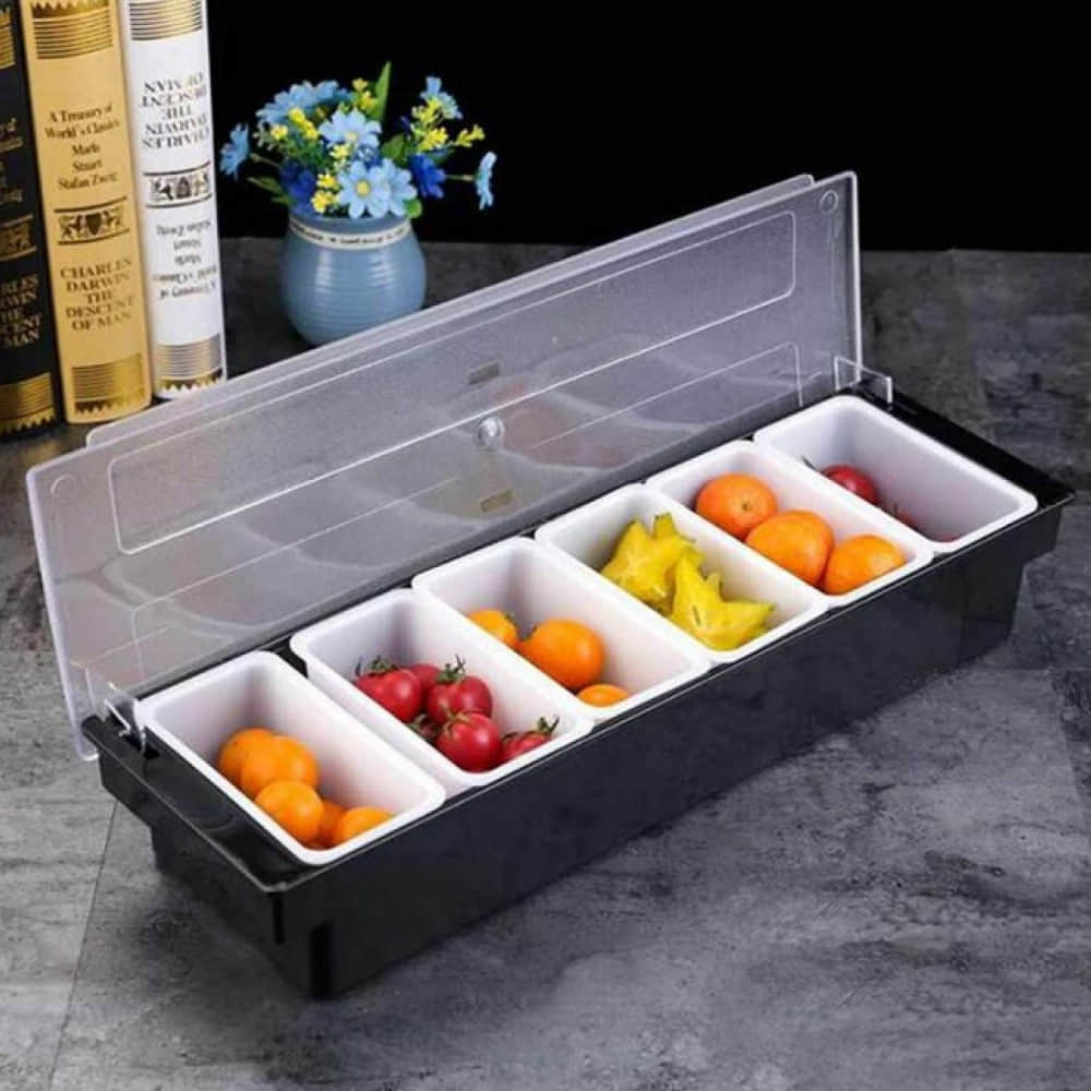 Garnish Tray in 6 Compartment - photo
