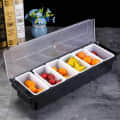 Garnish Tray in 6 Compartment - photo
