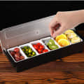 Garnish Tray in 6 Compartment - top_view