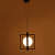White Glass Single Hanging Light by Jainsons Lights- SQ-HL - without Bulb - rear_view