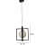 White Glass Single Hanging Light by Jainsons Lights- SQ-HL - without Bulb - left_view