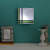 Square White Metal Wall Light 9" - photo