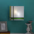 White Metal Wall Lamp 12" - photo