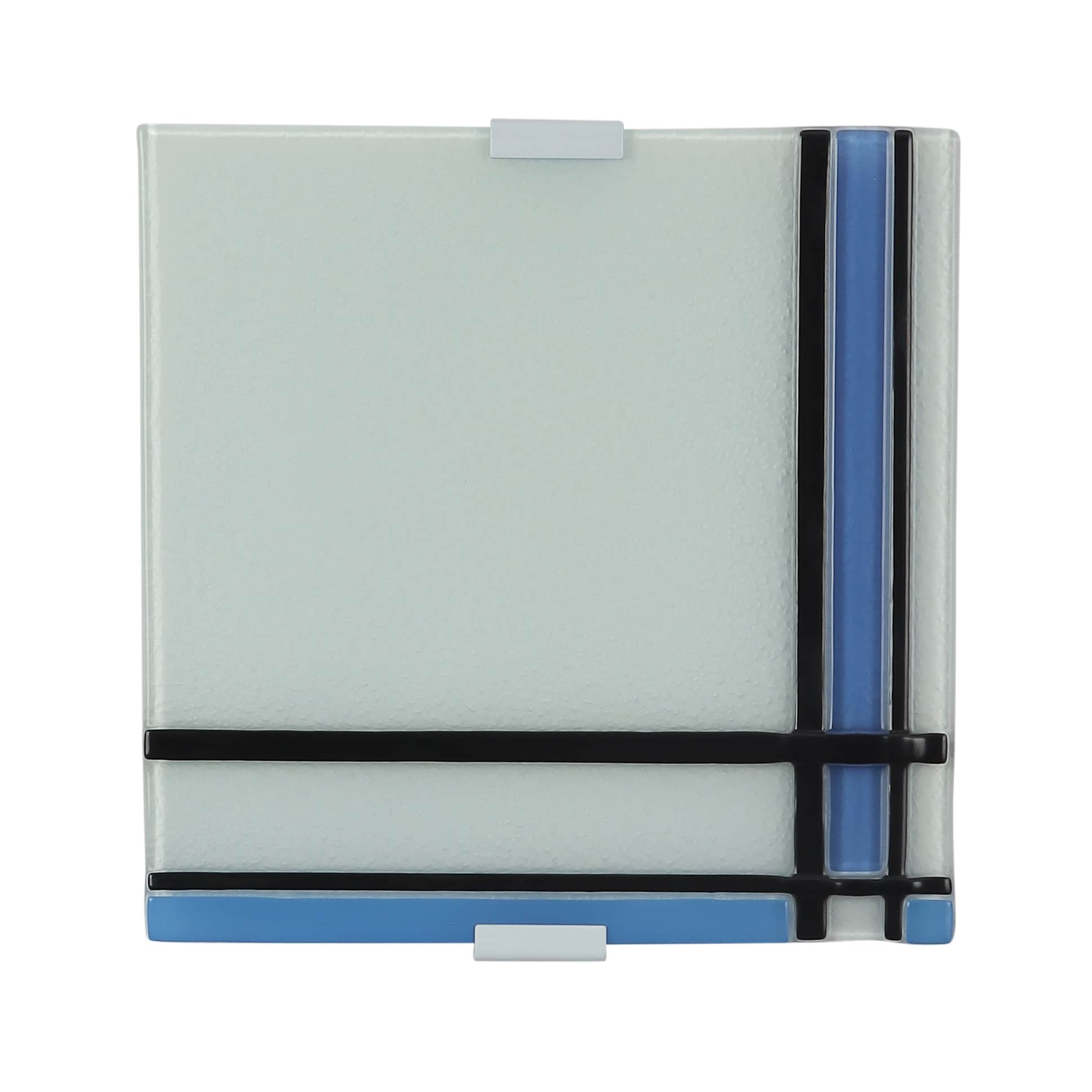 White Metal Wall Light 9" - rear_view