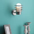Silver Metal Wall Light Holder - photo