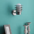 Silver Metal Wall Light Holder - front_view
