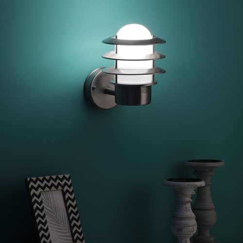 Silver Metal Wall Light Holder