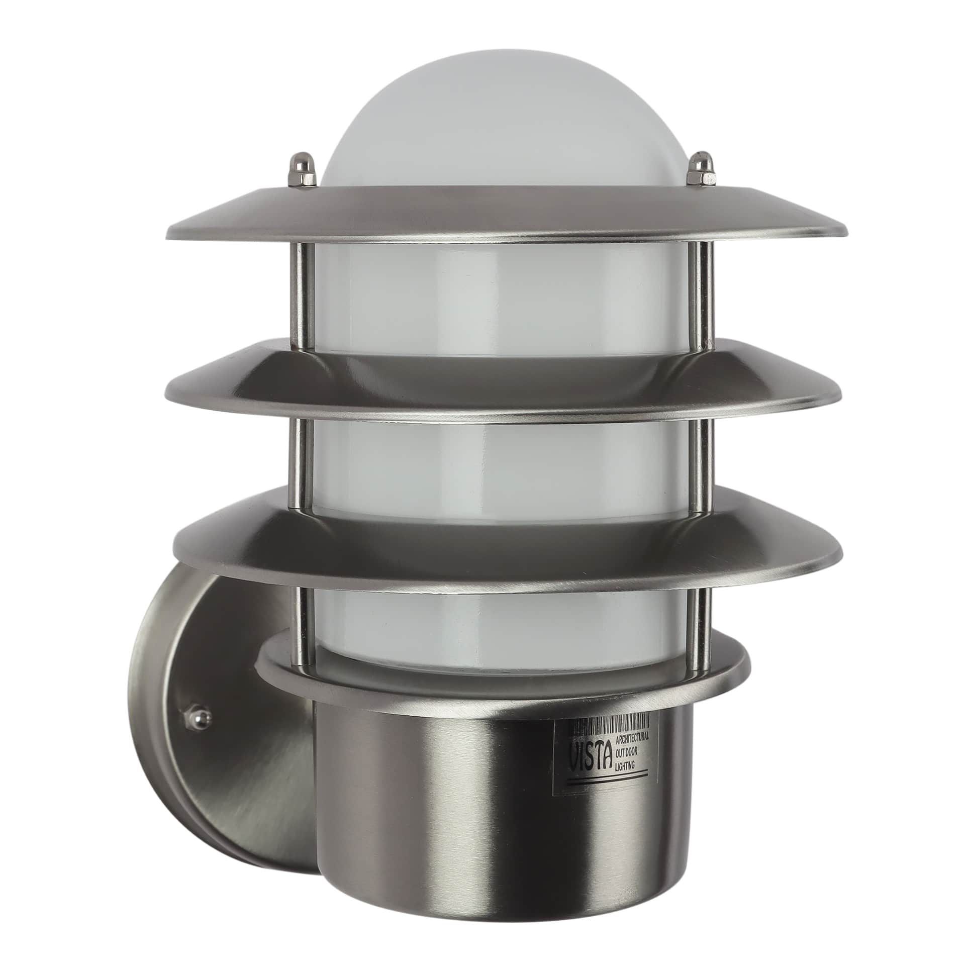 Silver Metal Wall Light Holder - rear_view