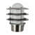 Silver Metal Wall Light Holder - left_view