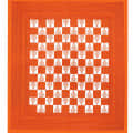 Cotton Double Bedsheet With Pillow Covers - Orange - rear_view