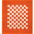 Cotton Double Bedsheet With Pillow Covers - Orange - rear_view