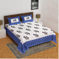Cotton Double Bed sheet With Pillow Covers - photo