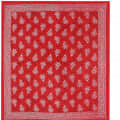 Cotton Double Bedsheet With Pillow Covers - Red - rear_view