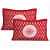 Cotton Double Bedsheet With Pillow Covers - Red - top_view