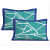 Cotton Double Bed sheet With Pillow Covers - Teal - top_view