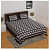 Cotton Double Bedsheet With Pillow Covers - Black - photo