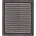 Cotton Double Bedsheet With Pillow Covers - Black - rear_view