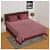 Cotton Double Bed sheet With Pillow Covers - Maroon - photo