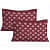 Cotton Double Bed sheet With Pillow Covers - Maroon - top_view
