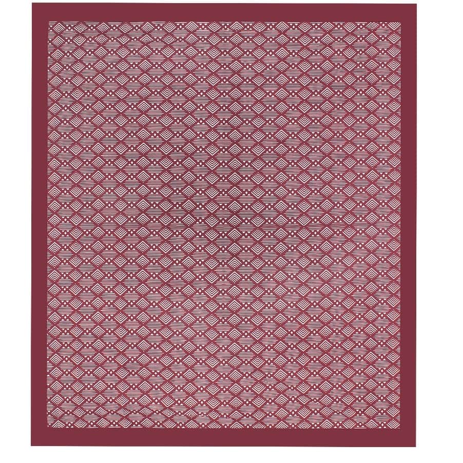 Cotton Double Bed sheet With Pillow Covers - Maroon - rear_view
