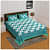 Cotton Double Bedsheet With Pillow Covers - Green - photo