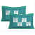 Cotton Double Bedsheet With Pillow Covers - Green - top_view