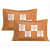 Cotton Double Bedsheet With Pillow Covers - Brown - top_view