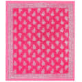 Cotton Double Bedsheet With Pillow Covers - Pink - rear_view