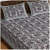 Cotton Double Bedsheet With Pillow Covers - Grey - front_view