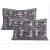 Cotton Double Bedsheet With Pillow Covers - Grey - top_view