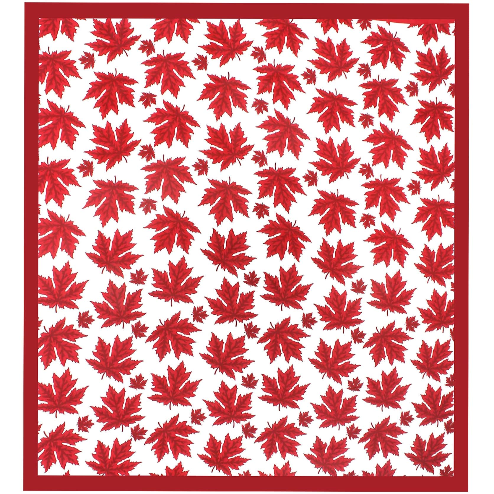 Cotton Double Bedsheet With Pillow Covers - Red - top_view