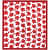 Cotton Double Bedsheet With Pillow Covers - Red - top_view