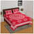 Cotton Double Bedsheet With Pillow Covers - Red - photo