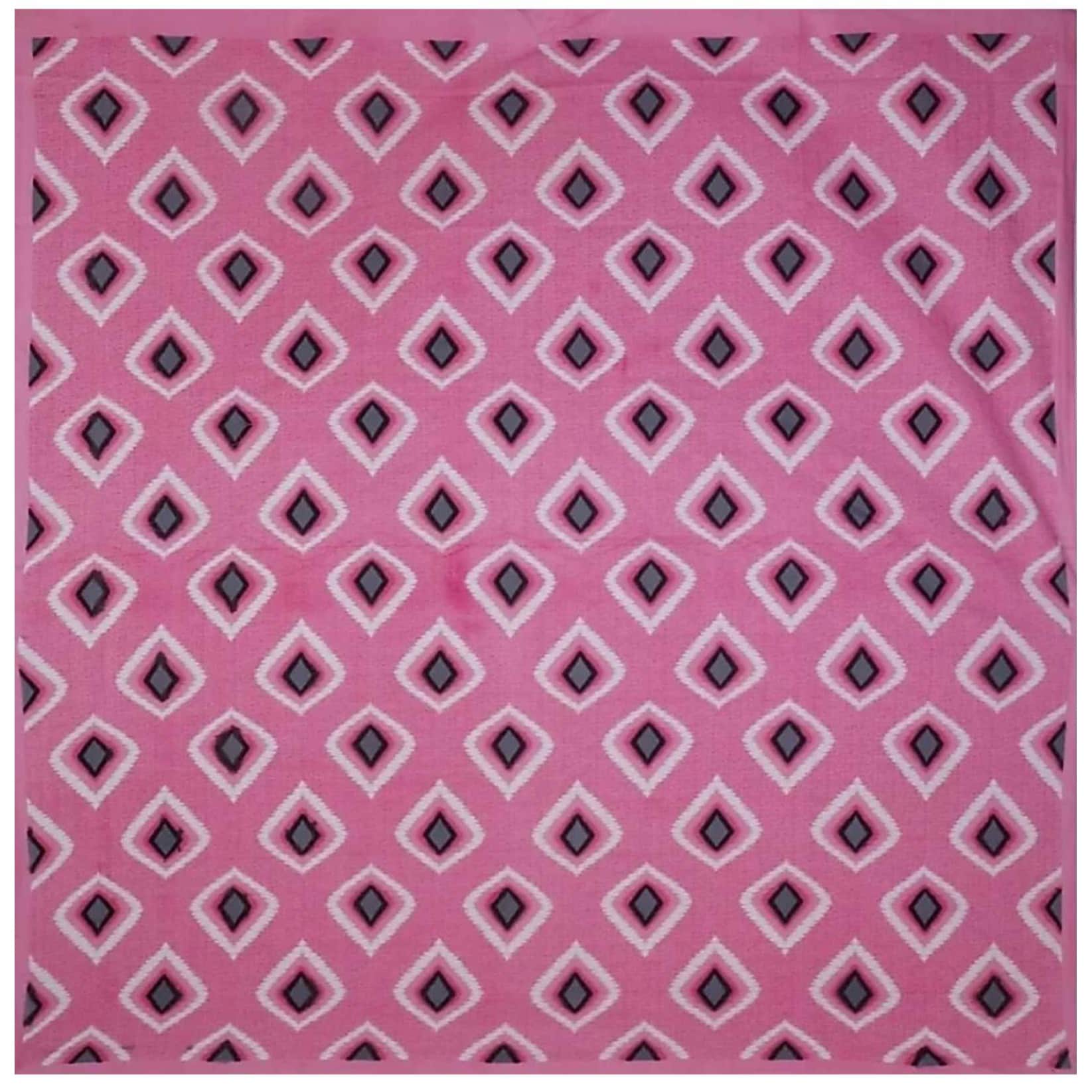 Cotton Double Bedsheet With Pillow Covers - Purple - rear_view