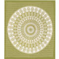 Cotton Double Bedsheet With Pillow Covers - Green - rear_view