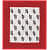 Cotton Double Bedsheet With Pillow Covers - Red - rear_view