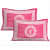 Cotton Double Bedsheet With Pillow Covers - Pink - top_view