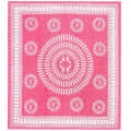 Cotton Double Bedsheet With Pillow Covers - Pink - rear_view