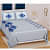 Cotton Printed Double Bed sheet With Pillow Covers - Blue - photo