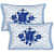 Cotton Printed Double Bed sheet With Pillow Covers - Blue - top_view
