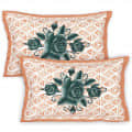 Cotton Printed Double Bed sheet With Pillow Covers - top_view