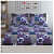 Cotton Double Bedsheet With Pillow Covers Printed - Purple - front_view
