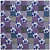 Cotton Double Bedsheet With Pillow Covers Printed - Purple - top_view