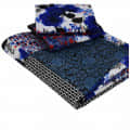 Cotton Double Bedsheet With Pillow Covers Printed - Purple - left_view