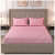 Poly Cotton Double Bedsheet With Pillow Covers - Pink - photo