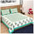 Pure Cotton Double Bedsheet With Pillow Covers - Green - photo