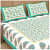 Pure Cotton Double Bedsheet With Pillow Covers - Green - front_view