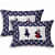 Cotton Double Bedsheet With Pillow Covers Jaipuri Print - Blue - rear_view